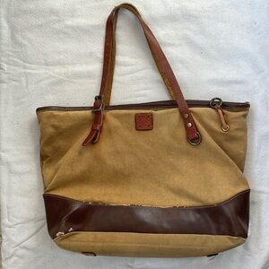 Anthropologie/The Same Direction canvas and leather bag